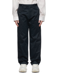 Oamc Navy Cotton Trousers