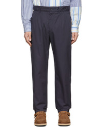 Engineered Garments Navy Cotton Twill Andover Trousers