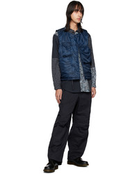 Engineered Garments Navy Darted Trousers