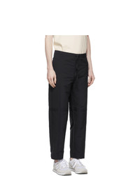 tss Navy Double Faced Easy Trousers