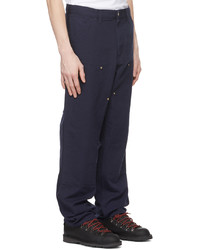 CARHARTT WORK IN PROGRESS Navy Double Knee Trousers