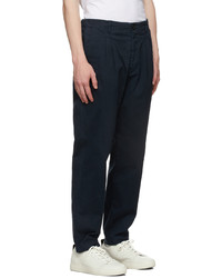 Ps By Paul Smith Navy Double Pocket Chino Trousers