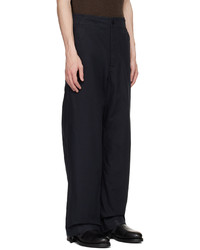 Mhl By Margaret Howell Navy Drawcord Trousers