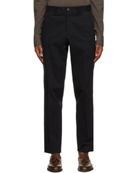 Isaia Navy Dynamic Comfort Chino Trousers