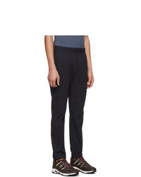 Ps By Paul Smith Navy Elasticized Waistband Trousers