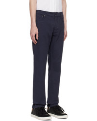 Sunspel Navy Five Pocket Trousers