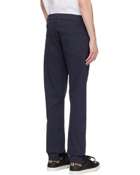 Sunspel Navy Five Pocket Trousers