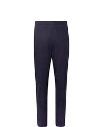 Ermenegildo Zegna Navy Gart Dyed Stretch Cotton Suit Trousers