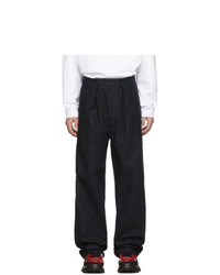Raf Simons Navy Heroes And Losers Wide Fit Trousers