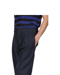 Lanvin Navy High Waisted Trousers