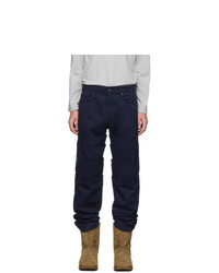 Y/Project Navy Layered Trousers
