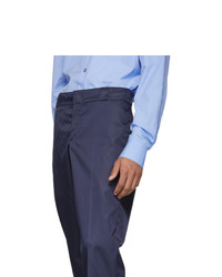 Prada Navy Nylon Gabardine Trousers
