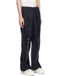 And Wander Navy Nylon Trousers