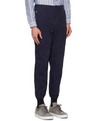 Ps By Paul Smith Navy Paneled Trousers