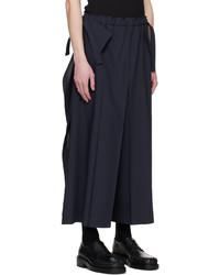 132 5. ISSEY MIYAKE Navy Paraglider Trousers