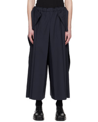 132 5. ISSEY MIYAKE Navy Paraglider Trousers