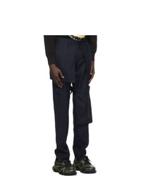 Who Decides War by MRDR BRVDO Navy Retroversion Trousers