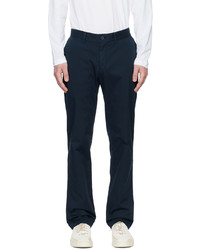 Sunspel Navy Silm Fit Trousers