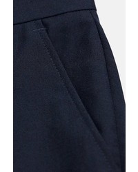 Topman Navy Skinny Fit Trousers