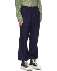 Needles Navy String Fatigue Trousers