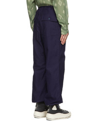 Needles Navy String Fatigue Trousers