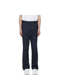 Thom Browne Navy Stripe Unconstructed Trousers