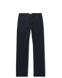 Oliver Spencer Navy Striped Wool Trousers