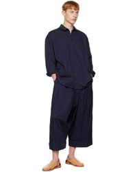 Toogood Navy The Baker Trousers
