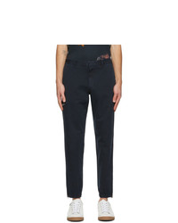Ps By Paul Smith Navy Twill Cargo Trousers