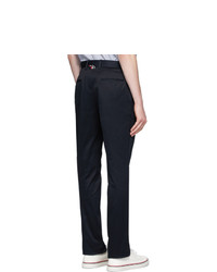 Thom Browne Navy Unconstructed Chino Trousers