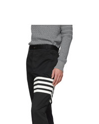 Thom Browne Navy Unstructured Chino 4 Bar Trousers