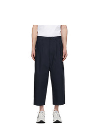 Comme des Garcons Homme Navy Weather Softly Raised Trousers
