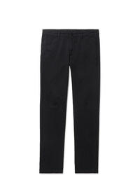 Massimo Alba Navy Winch 2 Slim Fit Cotton Blend Trousers