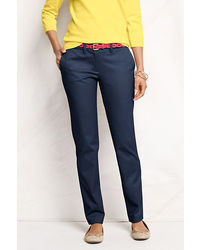 Lands' End Not Too Low Rise Slim Chino Pants