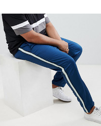ASOS DESIGN Plus Slim Trousers With Side Taping