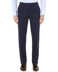 Canali Regular Fit Linen And Silk Blend Chinos