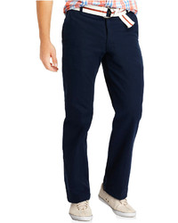 Izod Saltwater Straight Fit Flat Front Chino Pants