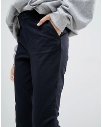 Asos Skinny Chino Pants With Roll Up