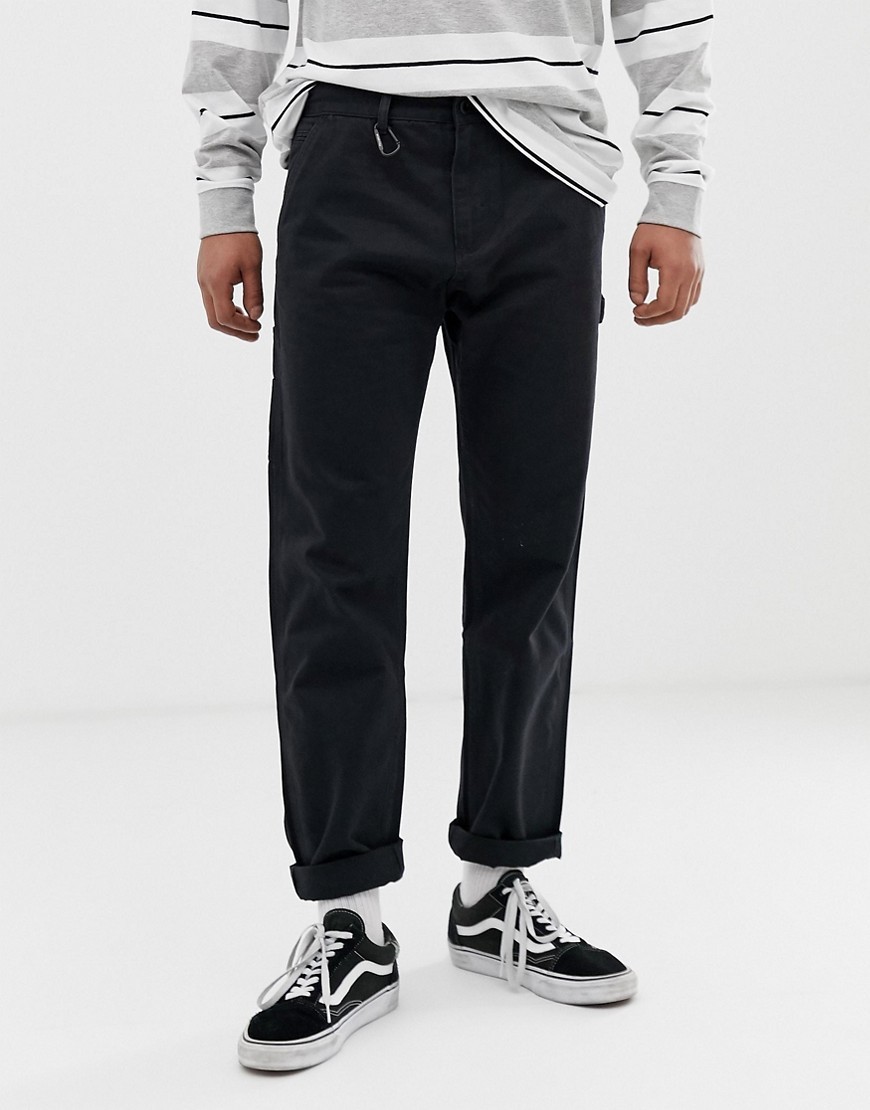 Pull&Bear Slim Chino In Navy, $29 | Asos | Lookastic