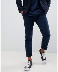 Pier One Slim Fit Chino In Navy
