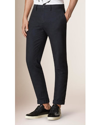 Burberry Slim Fit Cotton Linen Chinos