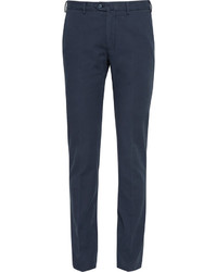 Loro Piana Slim Fit Washed Stretch Cotton Trousers