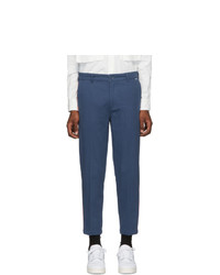 Dickies Construct Ssense Navy And Red Tapered Strip Trousers