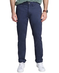Jachs Straight Fit Stretch Cotton Chinos In Navy At Nordstrom
