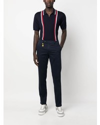 Manuel Ritz Stretch Cotton Tapered Trousers