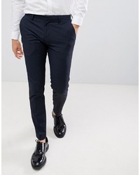 Burton Menswear Super Skinny Fit Smart Trousers In Navy