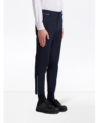 Prada Zip Detail Cropped Trousers
