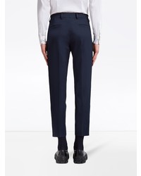 Prada Zip Detail Cropped Trousers