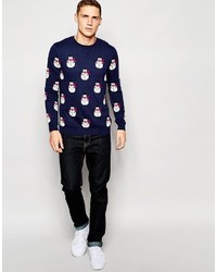 Asos Brand Holidays Sweater With Cashmere