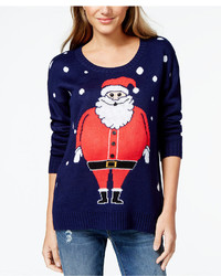 It's Our Time Juniors Singing Santa Pullover Sweater